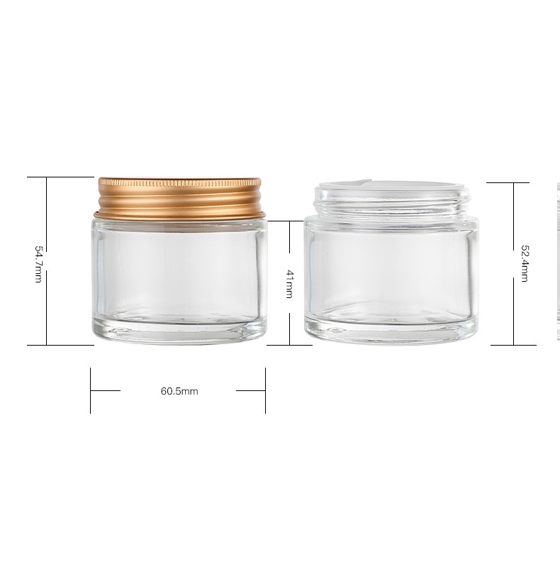 100g Glass Jar Screw Aluminum Cap Candle Jar Candle Stand Cup