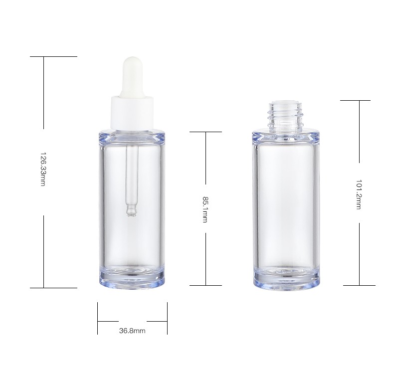 50ml Transparent Dropper Essential Oil Liquid Leakproof Travel Bottle Transparent Glass Bottle Glass Bottle With Dropper