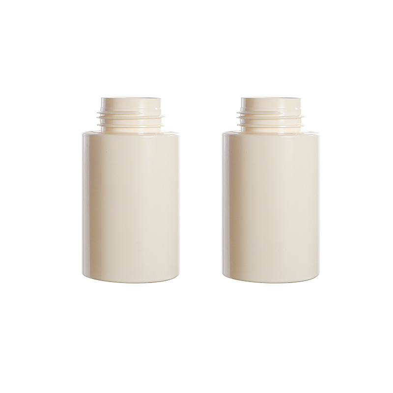 250ml Solid Yellow Color Plastic Foam Facial Wash Bottle Pet Foam Silicone Brush Bottle