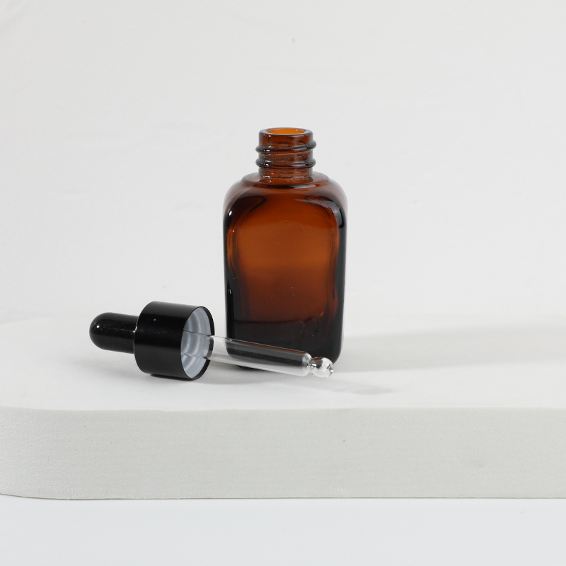30ml amber glass essential oil bottle
