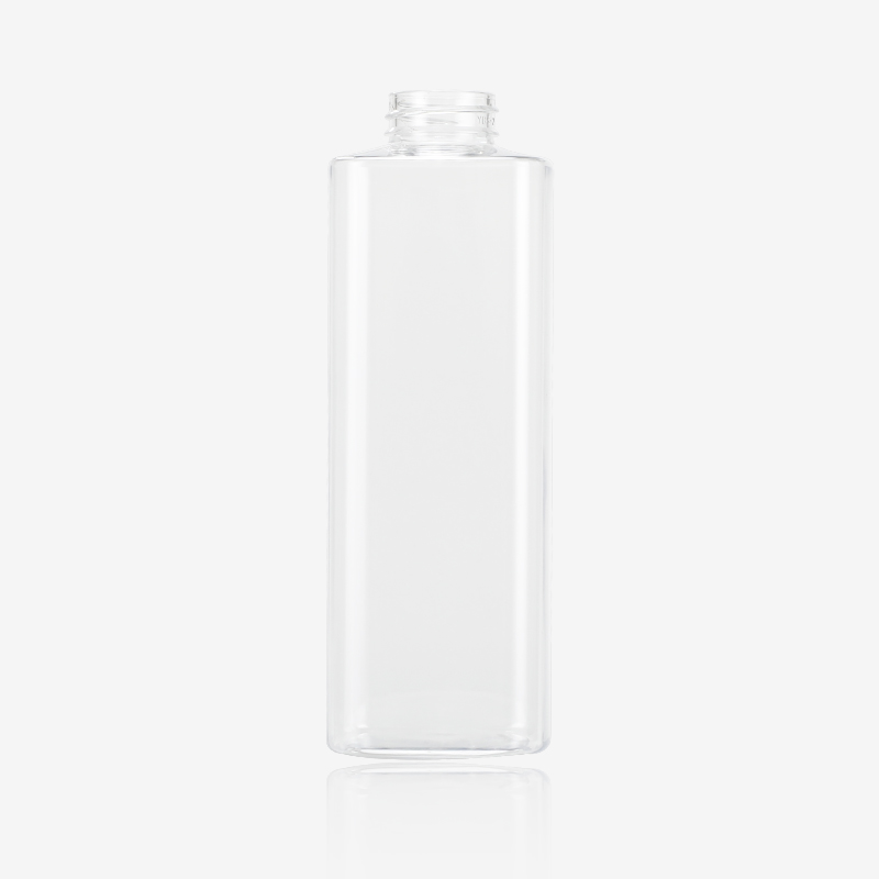500ml Minimalist Clear Pet Bottle with External Screw Spring Pump High Quality Shampoo Bottle