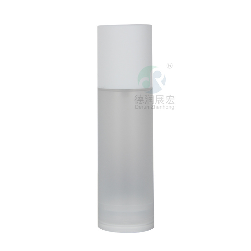 80/100ml PP Airless Bottle Refillable Semi Transparent Serum Pump Bottle with Cap/Cover